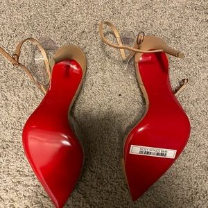 Christian L brand new t strap shoes. Size 38 nude and rose gold